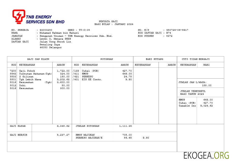 Modèle de fiche de paie TNB Energy Services aux formats Word et PDF.pdf, 1
